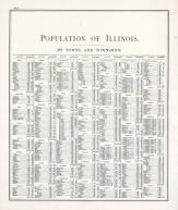 Statistics - Population of Illinois - Page 233, Illinois State Atlas 1876